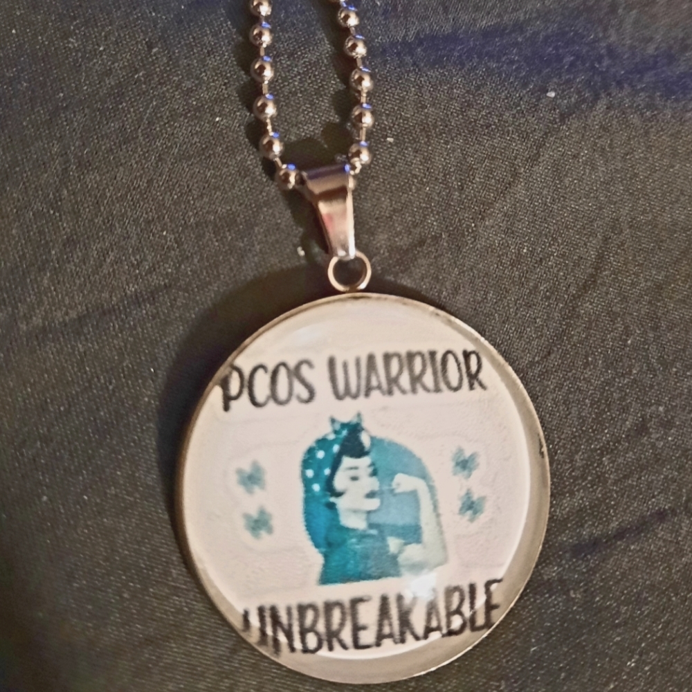 Stainless-Steel PCOS Warrior Necklace
